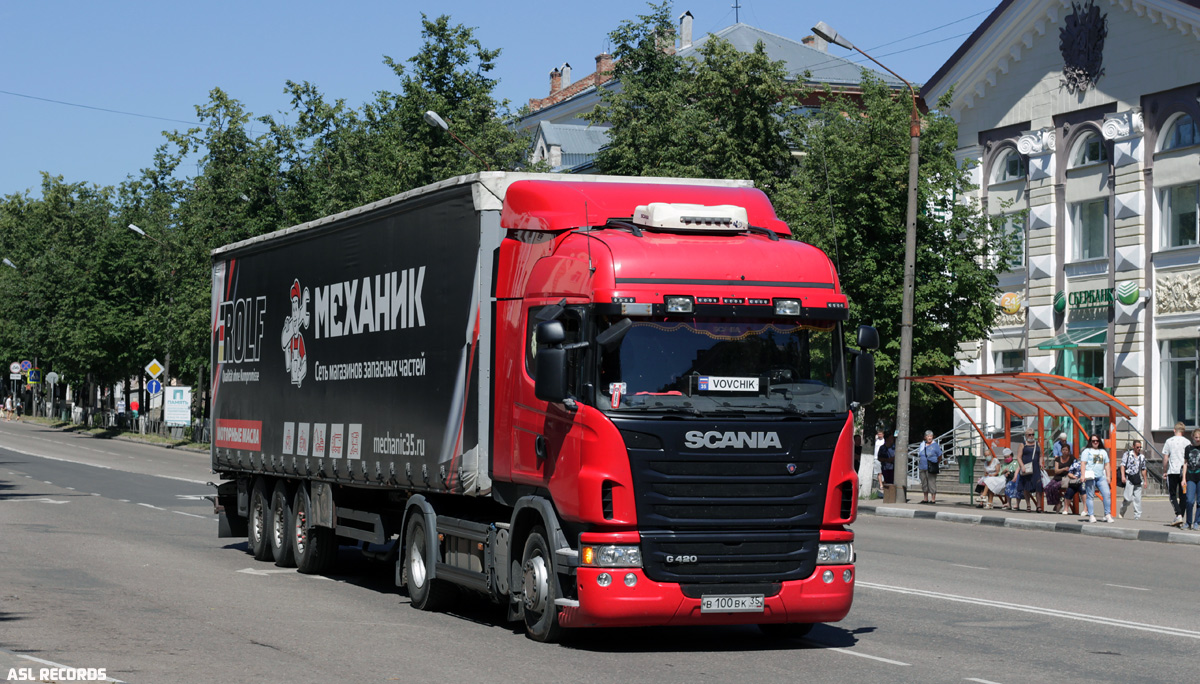 Вологодская область, № В 100 ВК 35 — Scania ('2009) G420