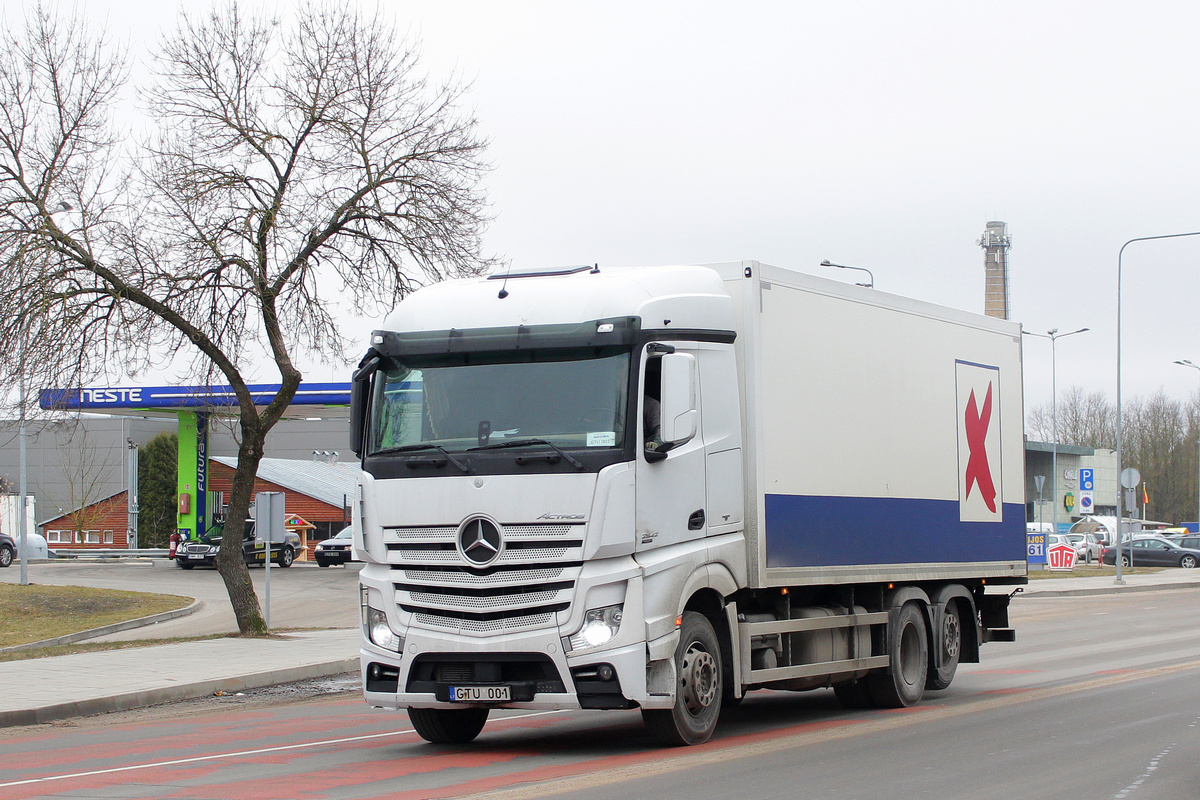 Литва, № GTU 001 — Mercedes-Benz Actros ('2011) 2542