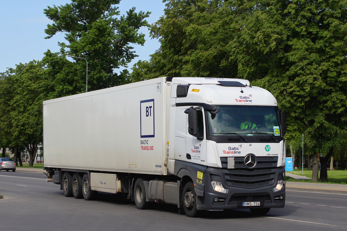 Литва, № HMS 734 — Mercedes-Benz Actros ('2011) 1845