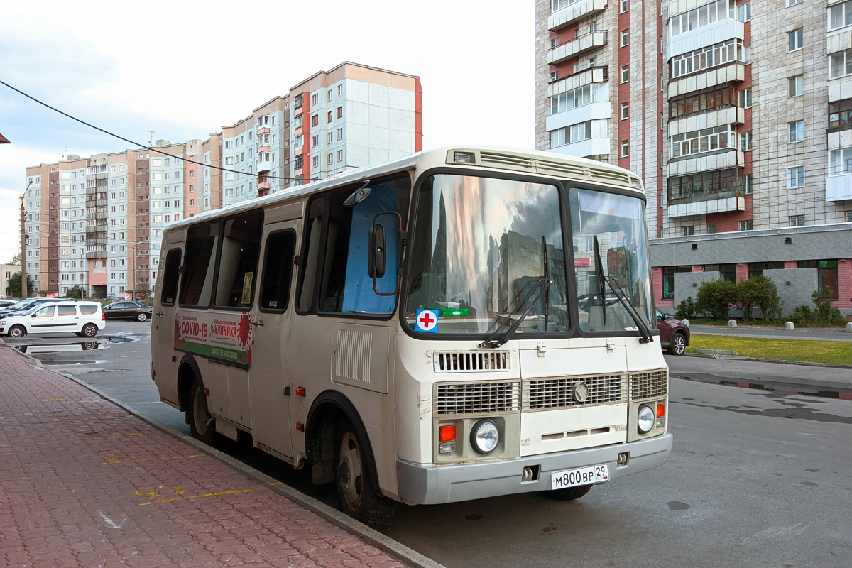 Архангельская область, № М 800 ВР 29 — ПАЗ-32053