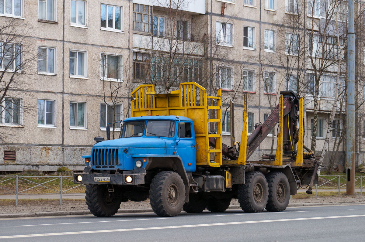 Архангельская область, № Е 222 УК 29 — Урал-4320-41