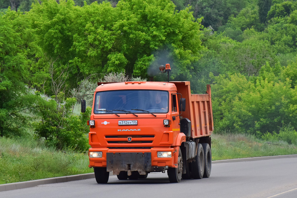 Волгоградская область, № В 312 ВУ 134 — КамАЗ-65115-L4