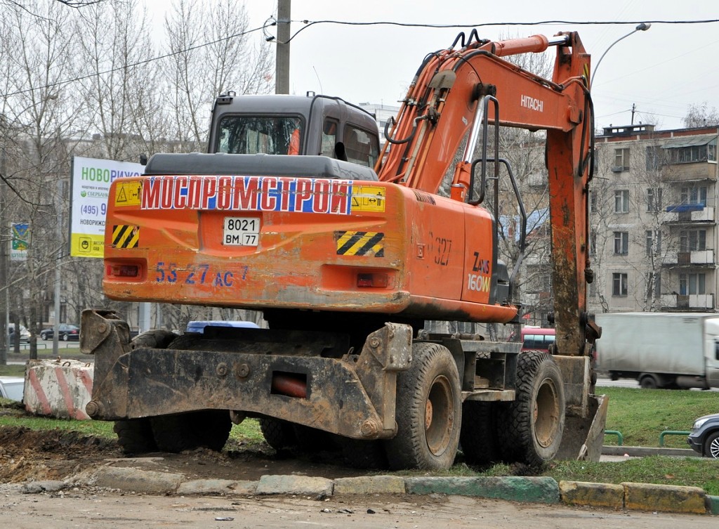 Москва, № 8021 ВМ 77 — Hitachi ZX160W (общая модель)