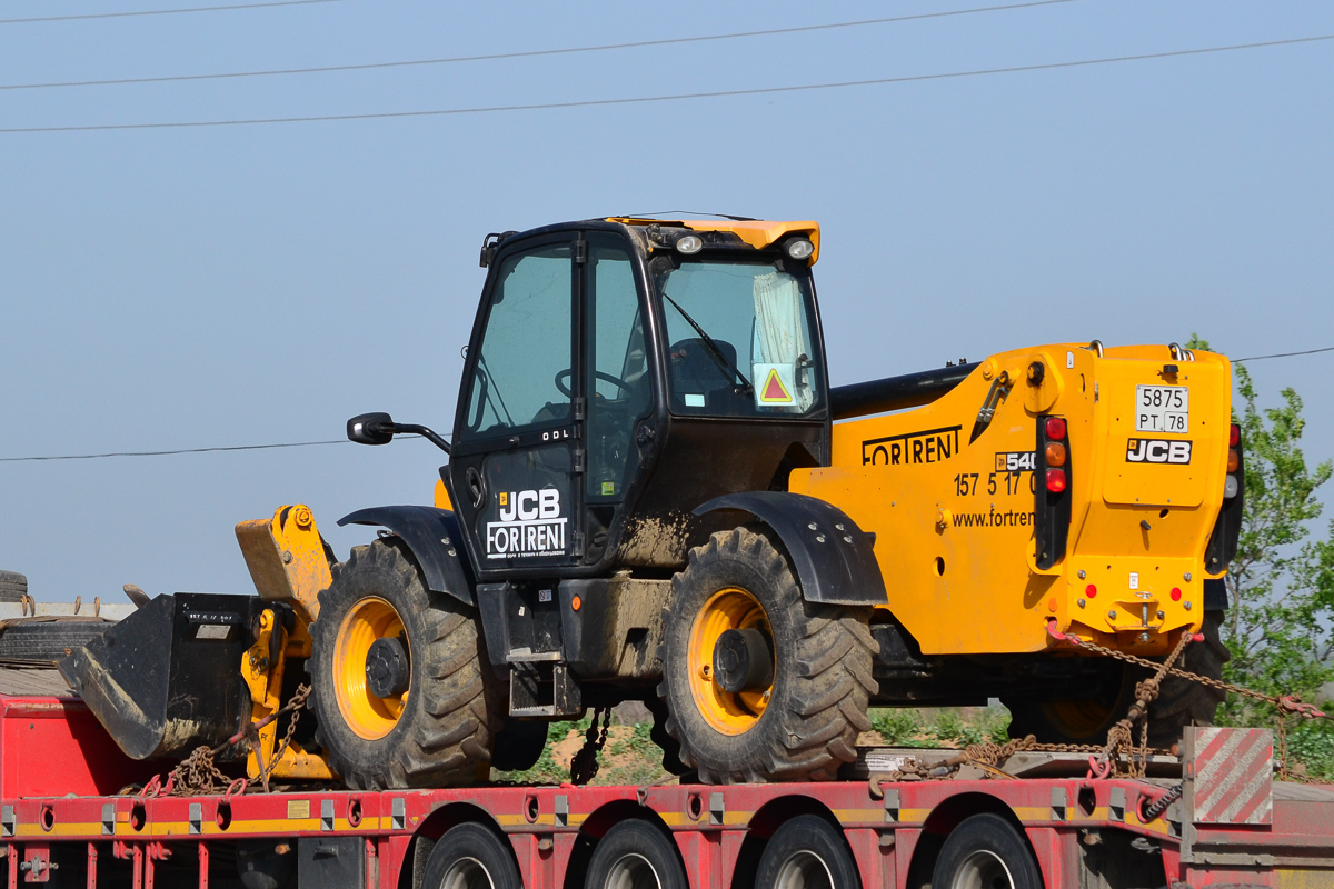 Санкт-Петербург, № 5875 РТ 78 — JCB 540-140