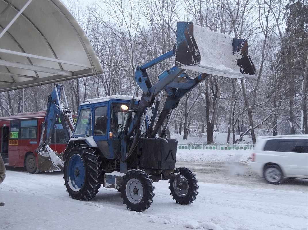 Приморский край, № (25) Б/Н СТ 0019 — МТЗ-80; Приморский край — Спецтехника с нечитаемыми (неизвестными) номерами