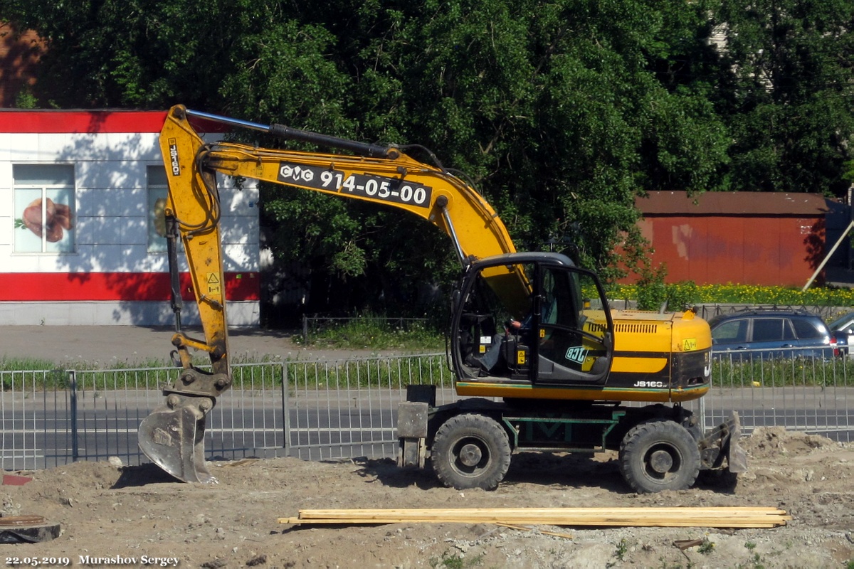 Санкт-Петербург, № (78) Б/Н СТ 0026 — JCB JS160W; Санкт-Петербург — Спецтехника с нечитаемыми (неизвестными) номерами