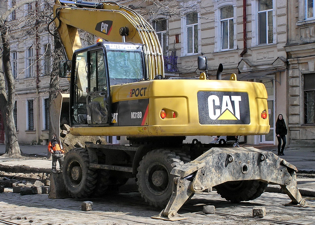 Одесская область, № (UA16) Б/Н СТ 0133 — Caterpillar M318; Одесская область — Спецтехника с нечитаемыми (неизвестными) номерами