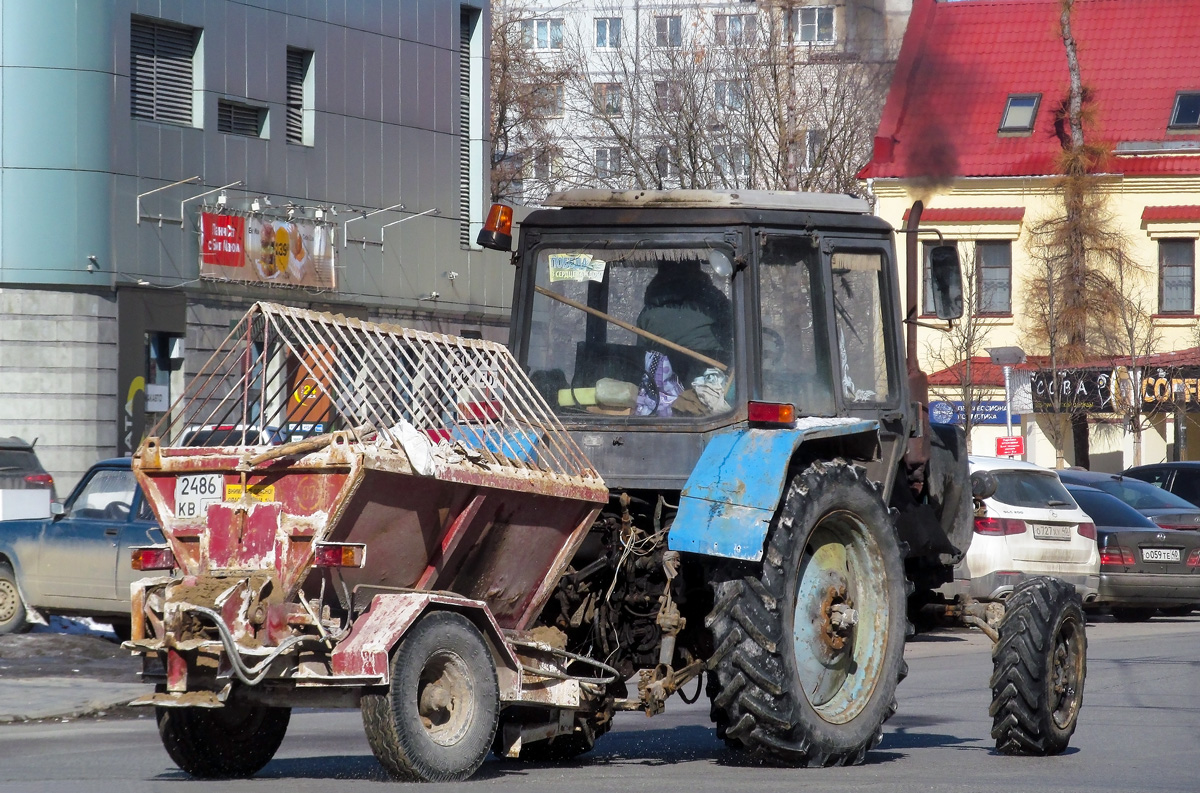 Калужская область, № 3071 КК 40 — Беларус-82.1; Прицепы дорожные — Прицепы дорожные (общая)