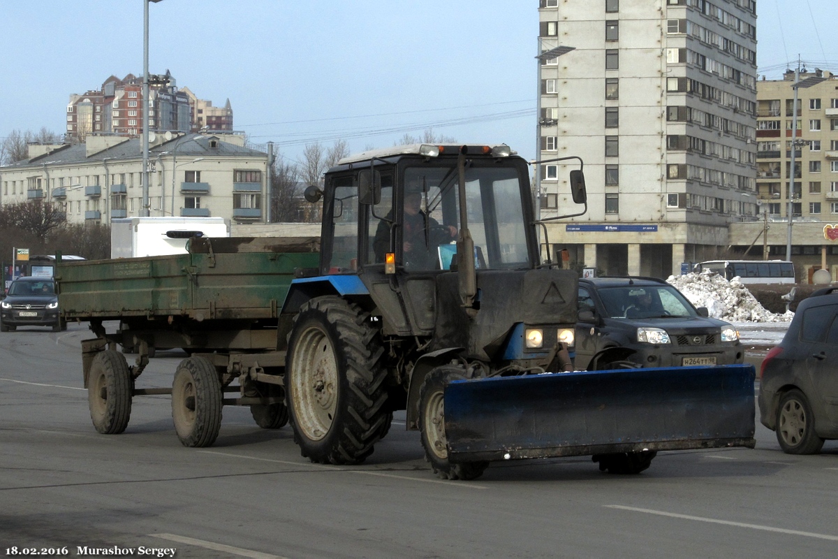 Санкт-Петербург, № 8654 РУ 78 — Беларус-82.1; Прицепы дорожные — Прицепы дорожные (общая)