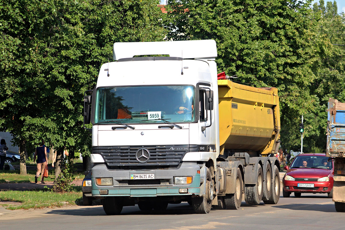 Сумская область, № ВМ 8635 АС — Mercedes-Benz Actros ('1997) 1840