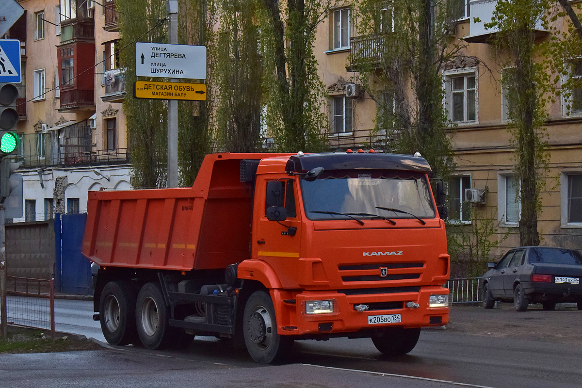 Волгоградская область, № К 205 ВО 134 — КамАЗ-65115-50