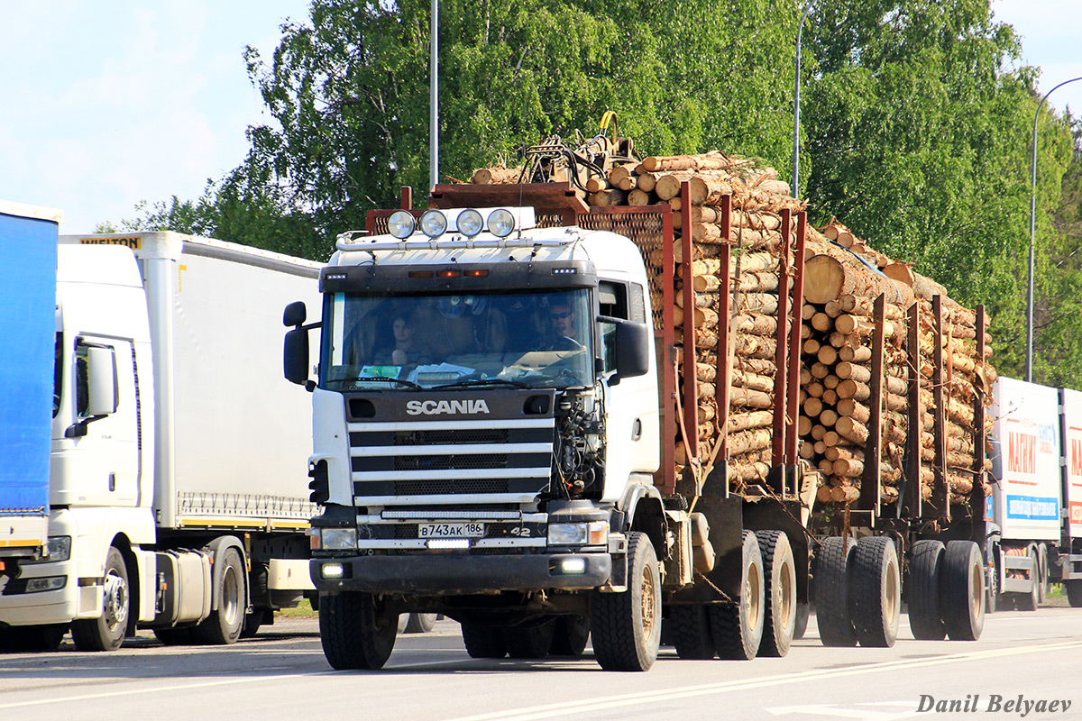 Ханты-Мансийский автоном.округ, № В 743 АК 186 — Scania ('1996, общая модель)