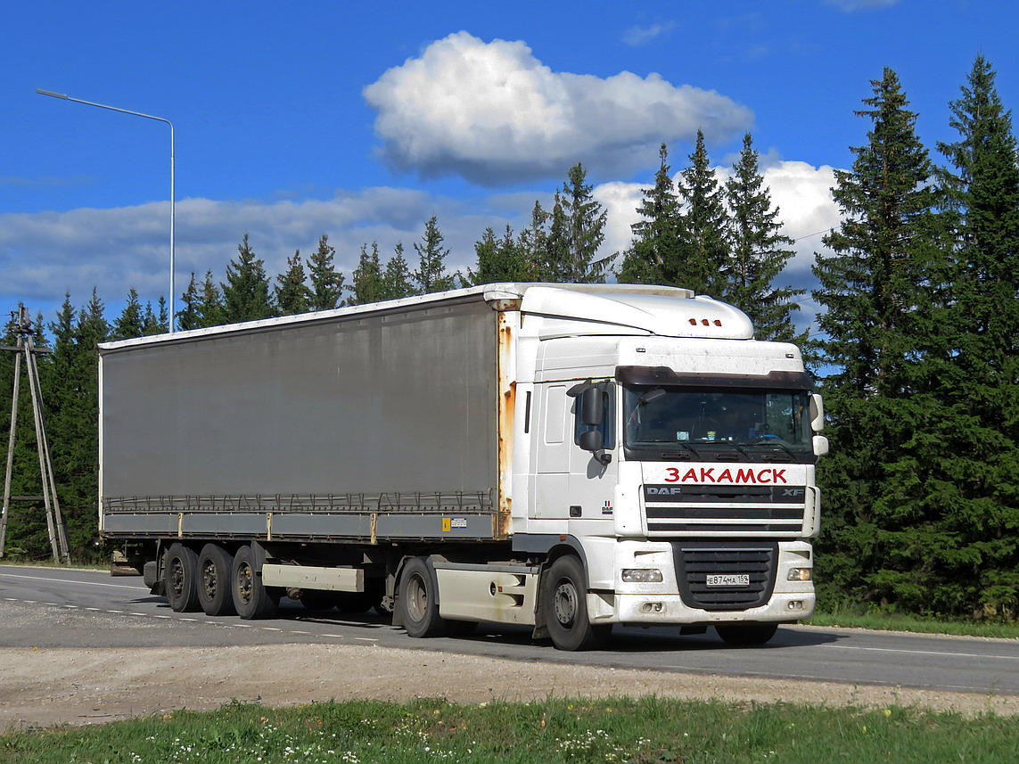 Пермский край, № Е 874 МА 159 — DAF XF105 FT