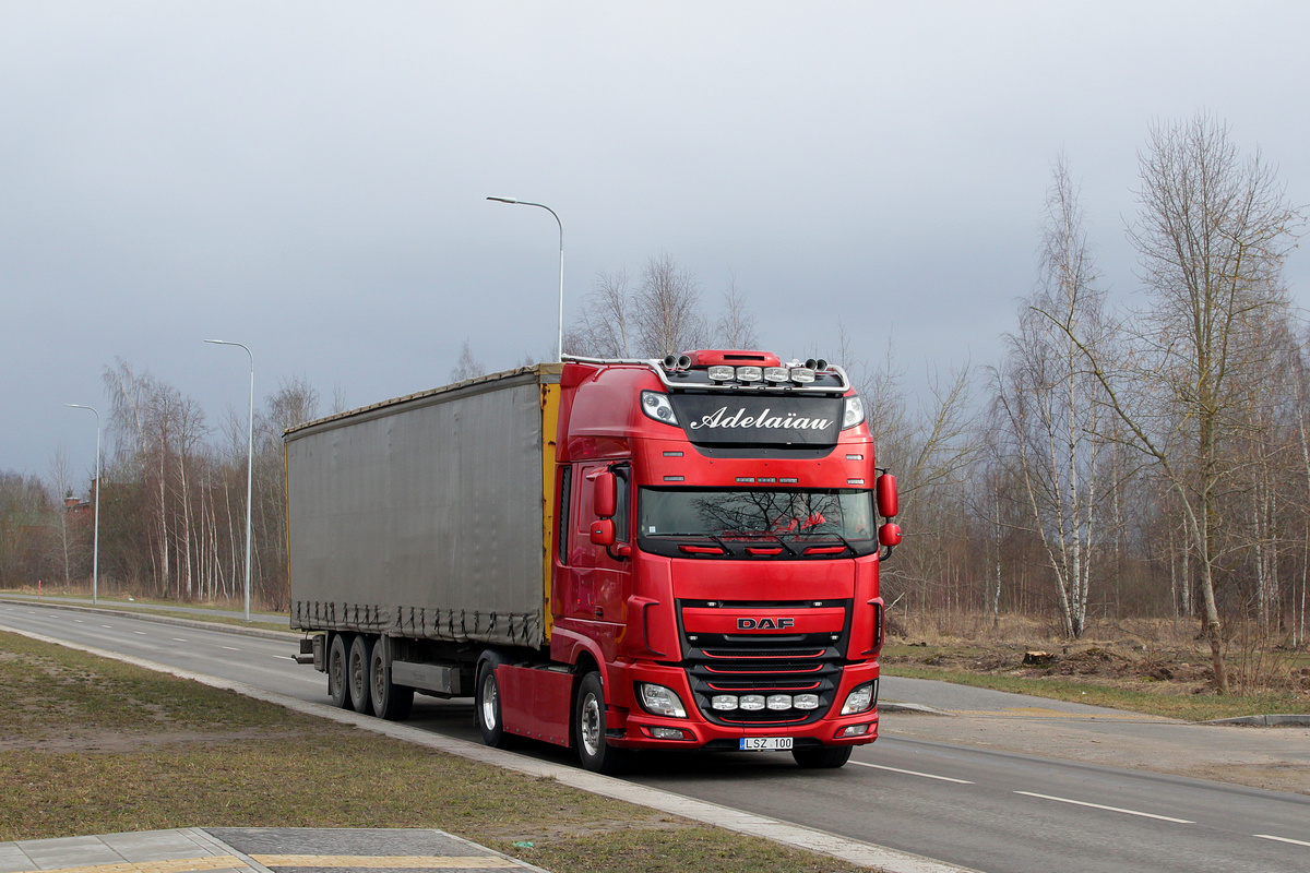 Литва, № LSZ 100 — DAF XF Euro6 FT