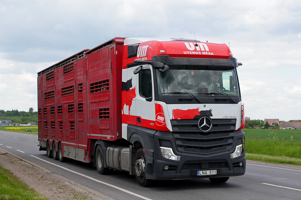 Литва, № LNA 511 — Mercedes-Benz Actros ('2018) 1845