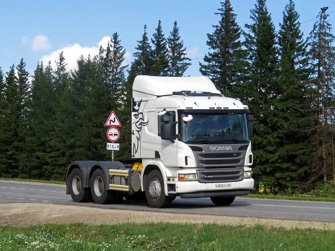 Вологодская область, № К 903 УТ 35 — Scania ('2011) P440