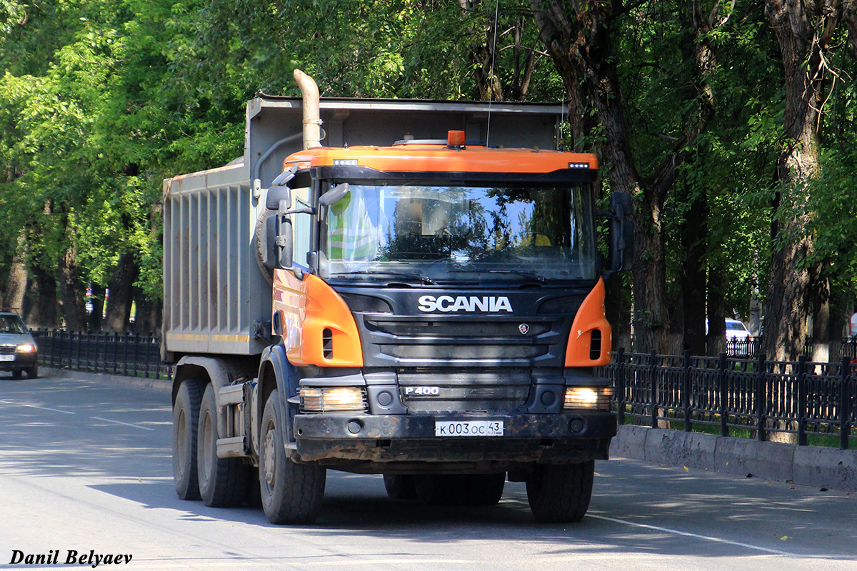 Кировская область, № К 003 ОС 43 — Scania ('2011) P400