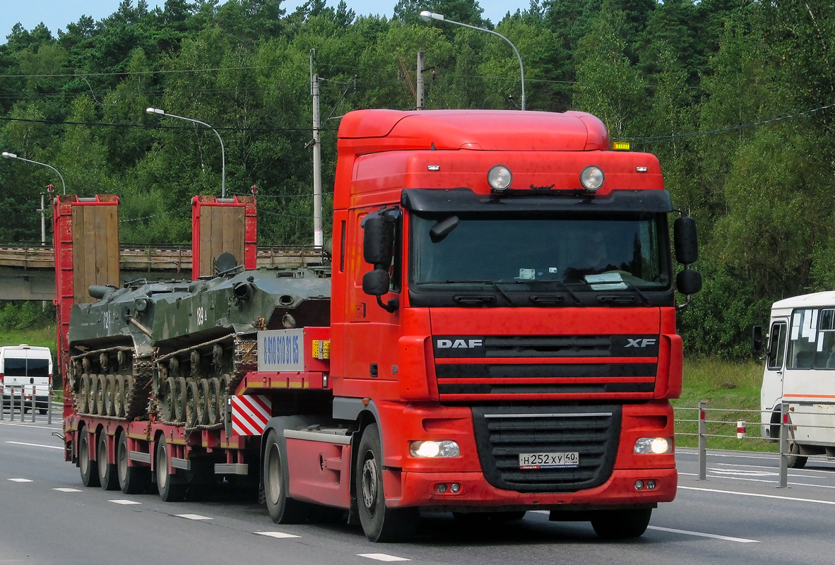 Калужская область, № Н  252 ХУ 40 — DAF XF105 FT