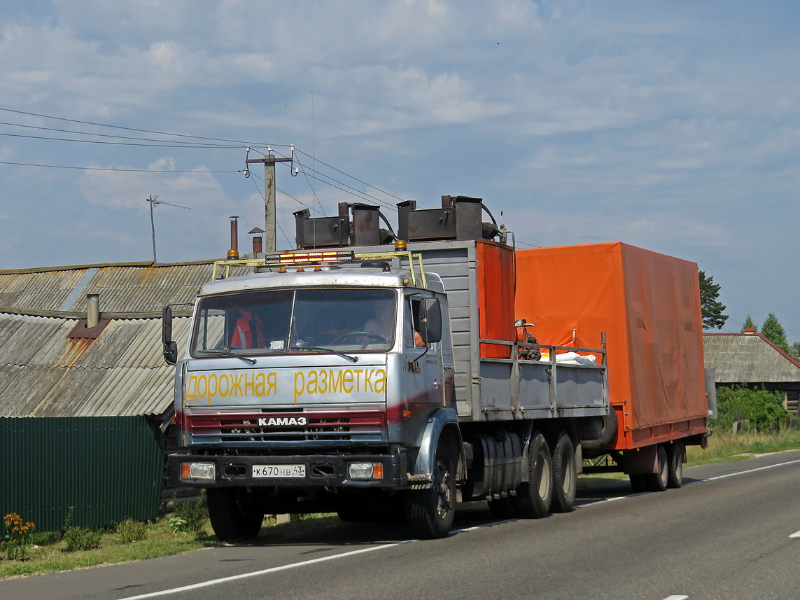 Кировская область, № К 670 НВ 43 — КамАЗ-53213