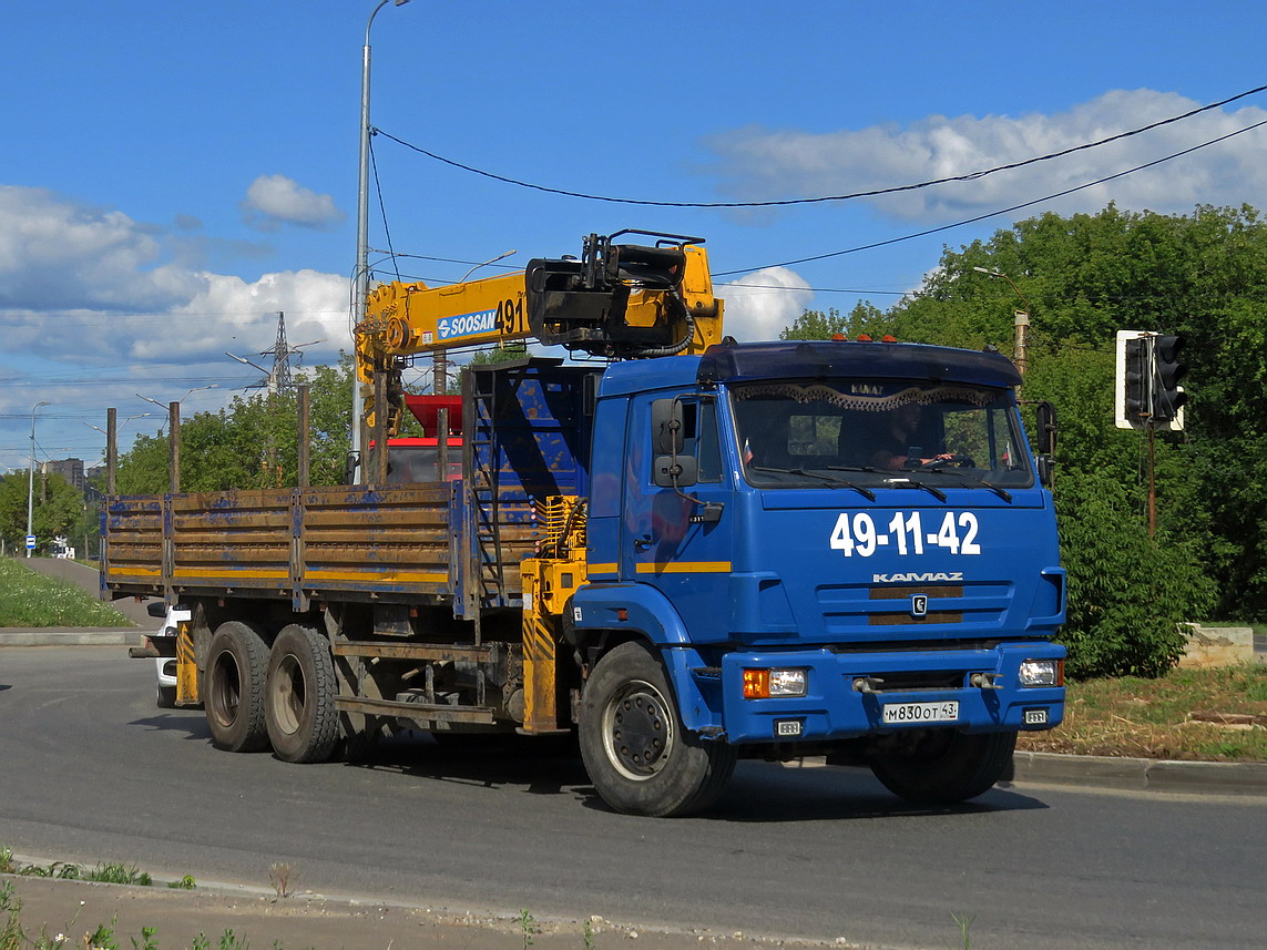 Кировская область, № М 830 ОТ 43 — КамАЗ-65117-N3