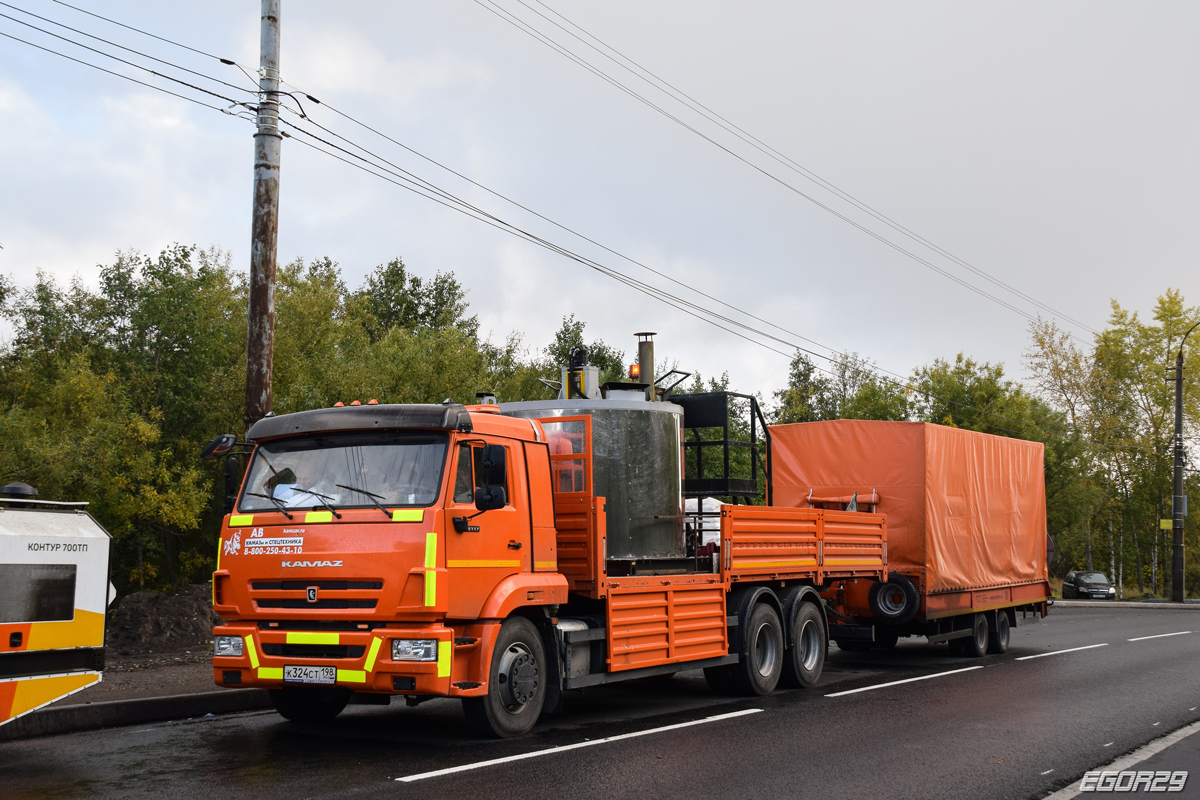 Санкт-Петербург, № К 324 СТ 198 — КамАЗ-65117-A5