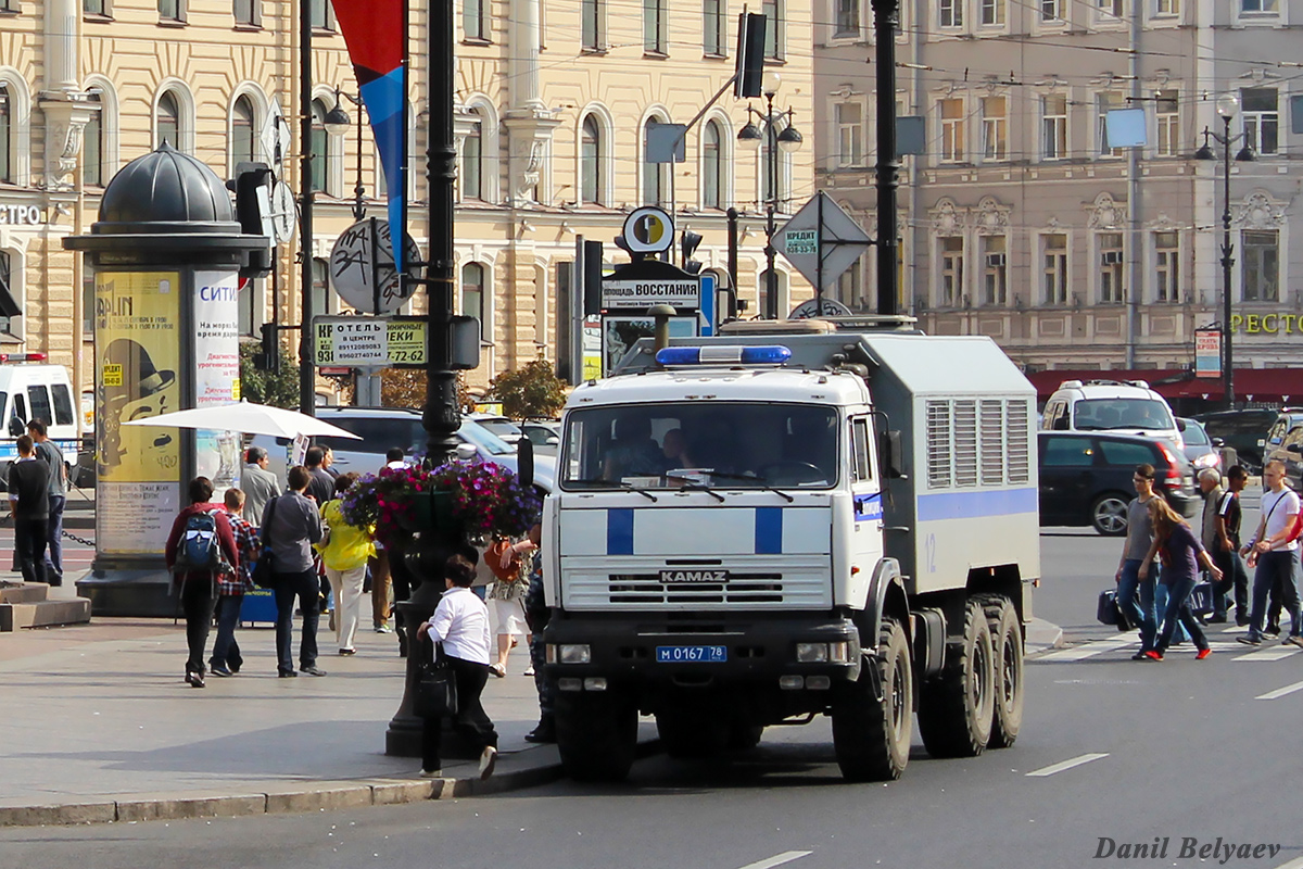 Санкт-Петербург, № М 0167 78 — КамАЗ-43114 (общая модель)