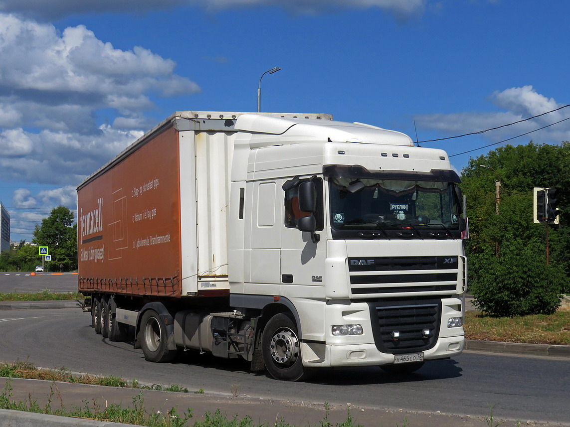 Ярославская область, № Н 465 СО 76 — DAF XF105 FT