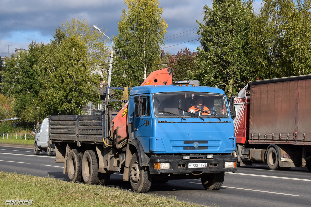 Архангельская область, № К 722 АЕ 29 — КамАЗ-53215-15 [53215R]