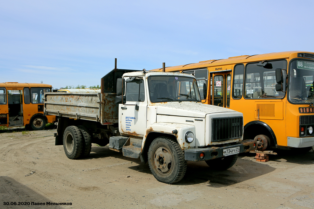 Архангельская область, № М 734 РУ 29 — ГАЗ-3309