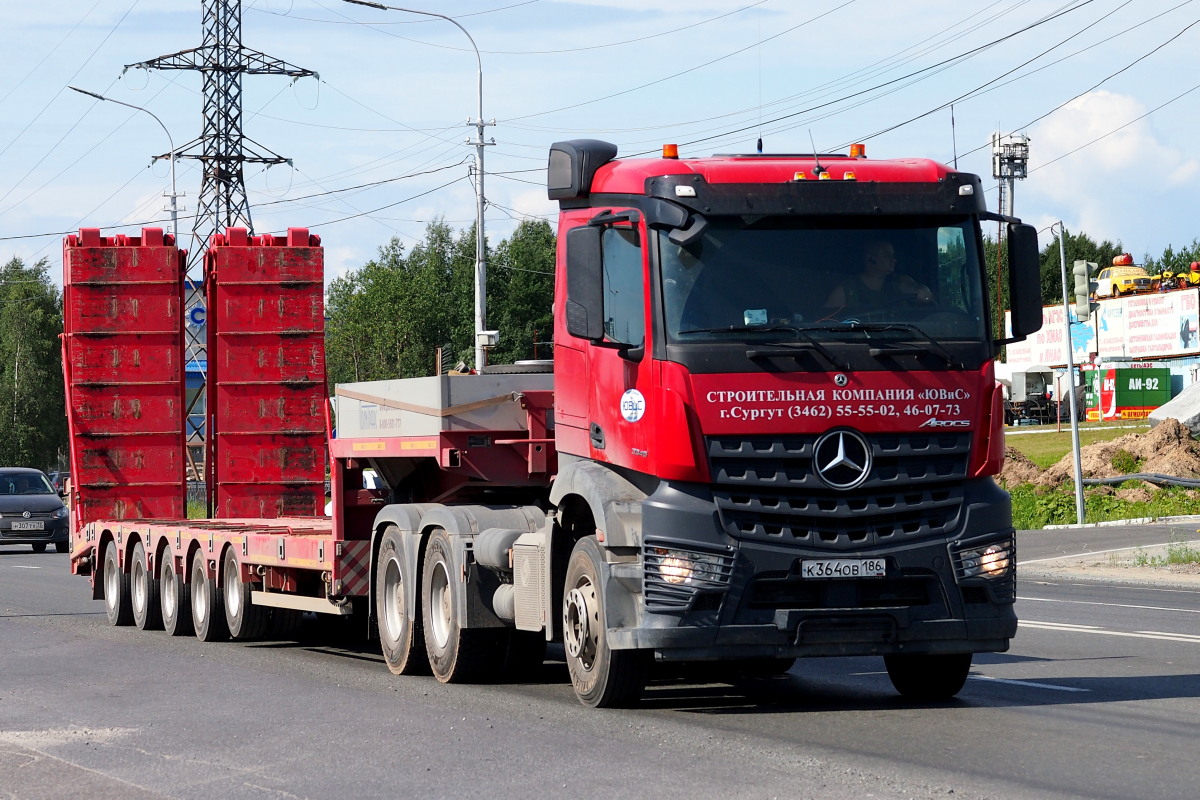 Ханты-Мансийский автоном.округ, № К 364 ОВ 186 — Mercedes-Benz Arocs 3345 [Z9M]