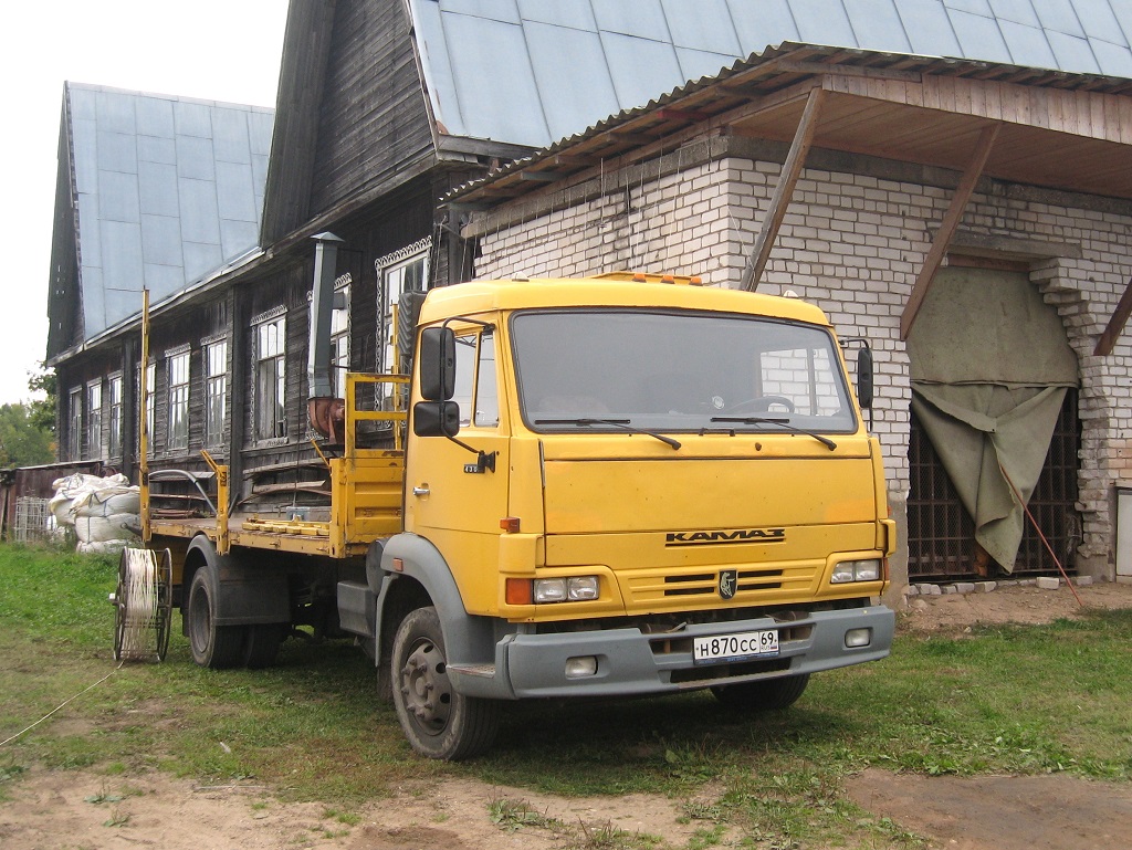 Тверская область, № Н 870 СС 69 — КамАЗ-4308 [430800]