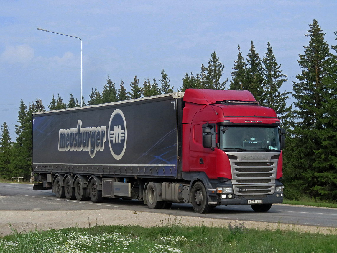 Белгородская область, № Т 578 ЕА 31 — Scania ('2013) R440