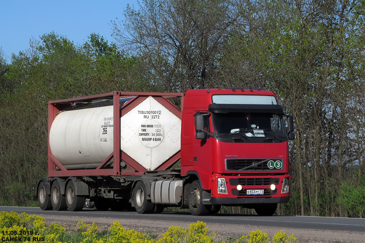 Тульская область, № Е 833 МТ 71 — Volvo ('2002) FH12.400