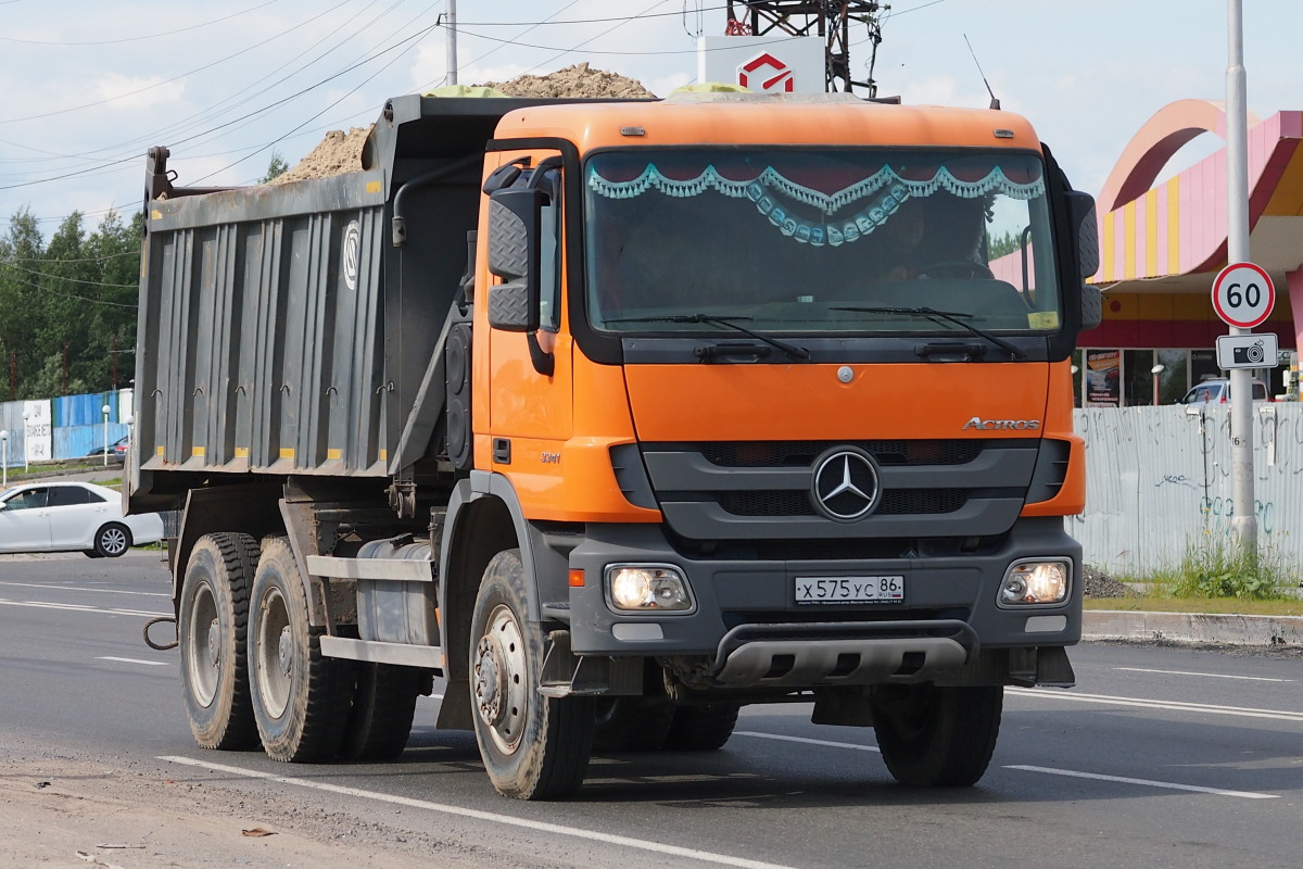 Ханты-Мансийский автоном.округ, № Х 575 УС 86 — Mercedes-Benz Actros ('2009) 3336