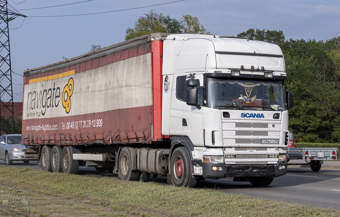 Павлодарская область, № 496 KTA 14 — Scania ('1996) R144L