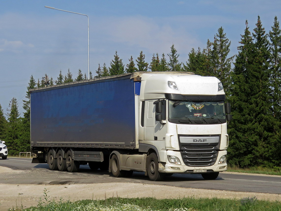 Московская область, № А 372 ТЕ 750 — DAF XF Euro6 FT