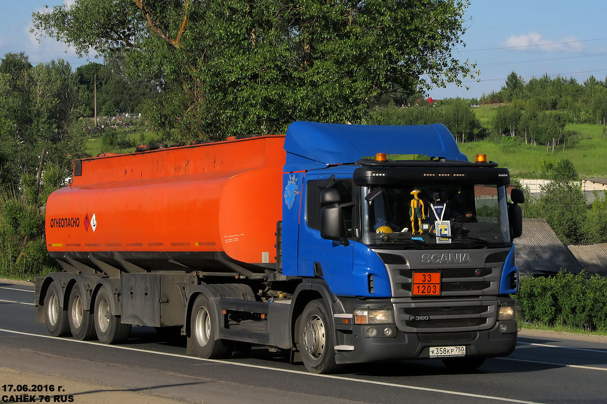 Московская область, № К 358 КР 750 — Scania ('2011) P360