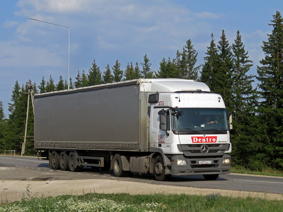 Мордовия, № М 837 КВ 13 — Mercedes-Benz Actros '09 1841 [Z9M]