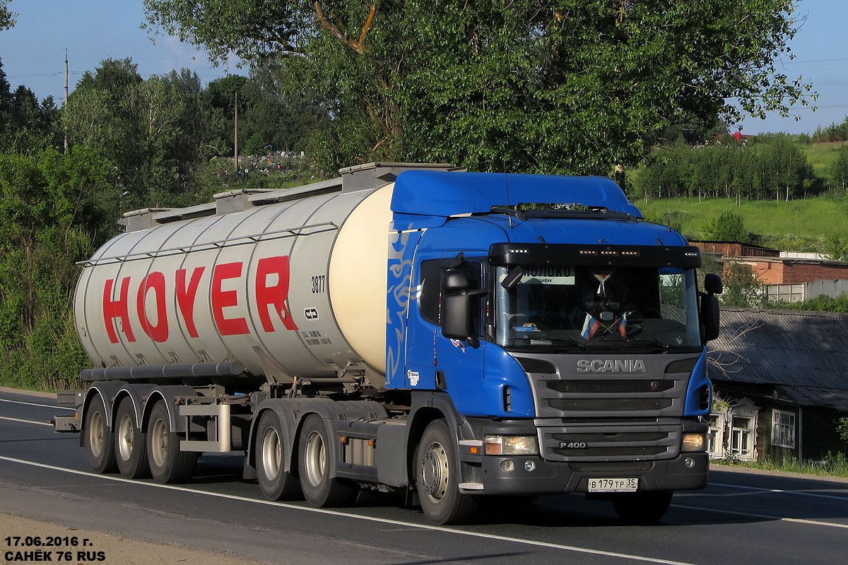 Вологодская область, № В 179 ТР 35 — Scania ('2011) P400