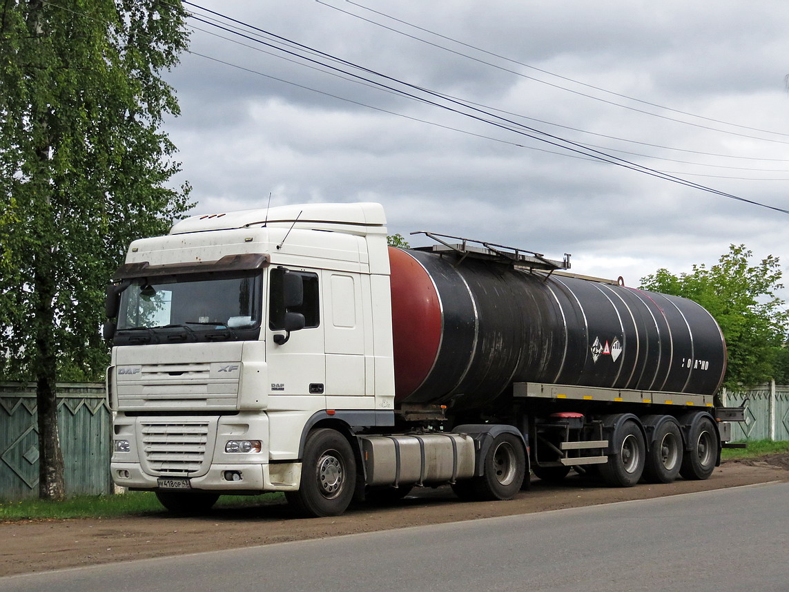 Кировская область, № У 418 ОР 43 — DAF XF105 FT