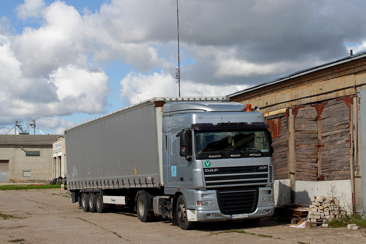 Литва, № HDR 344 — DAF XF105 FT