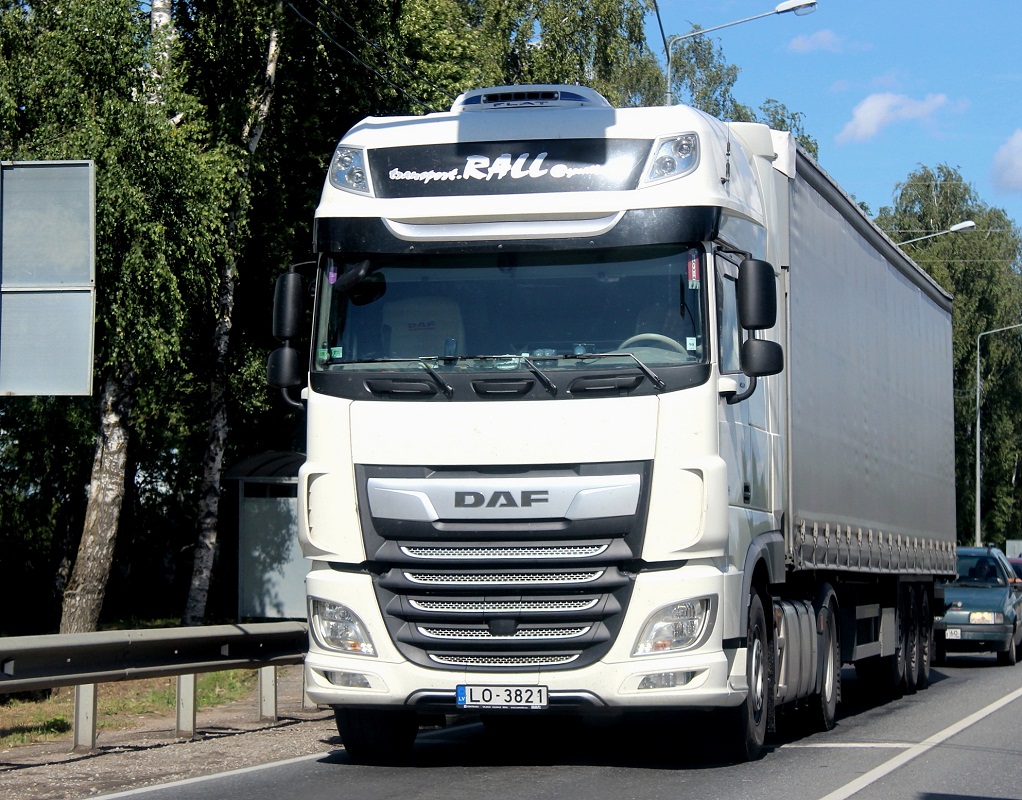 Латвия, № LO-3821 — DAF XF Euro6 FT