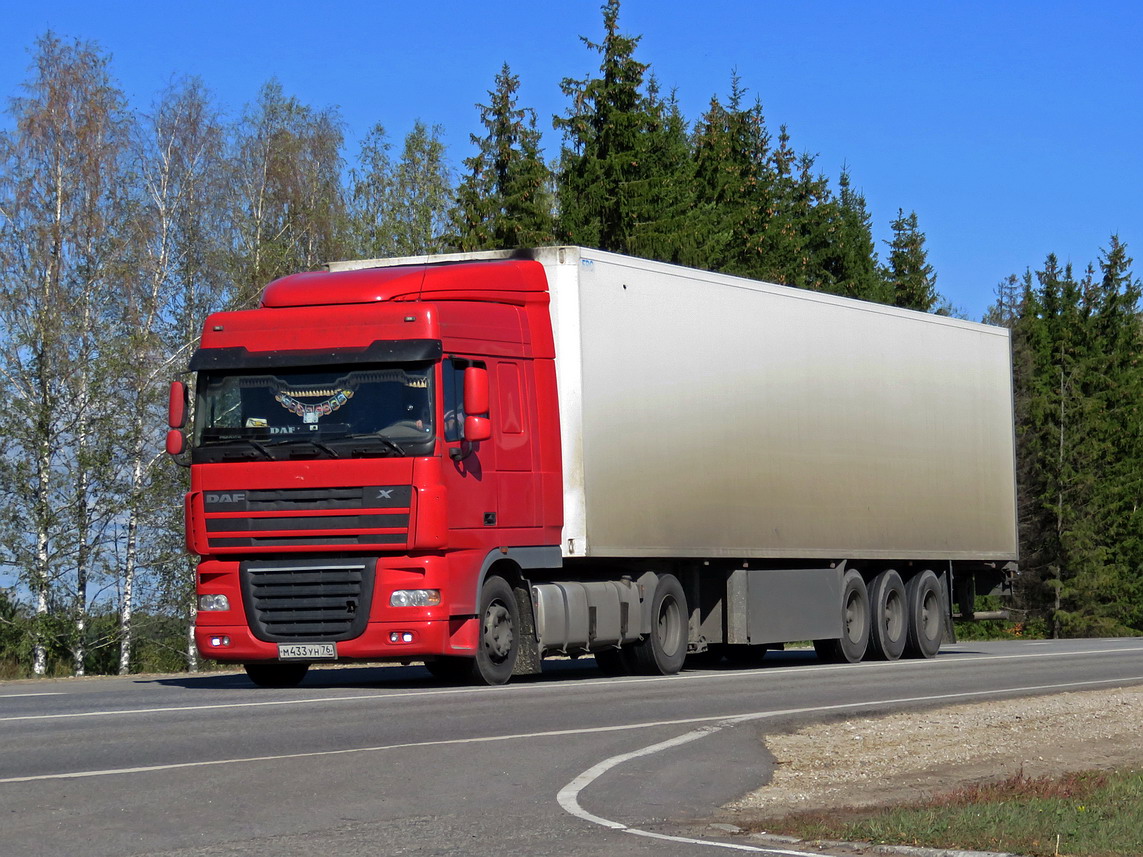 Ярославская область, № М 433 УН 76 — DAF XF105 FT