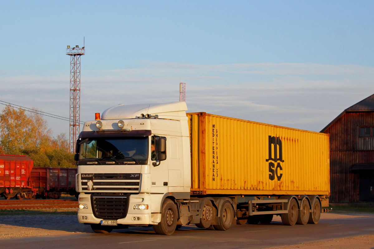 Литва, № JTE 686 — DAF XF105 FTG