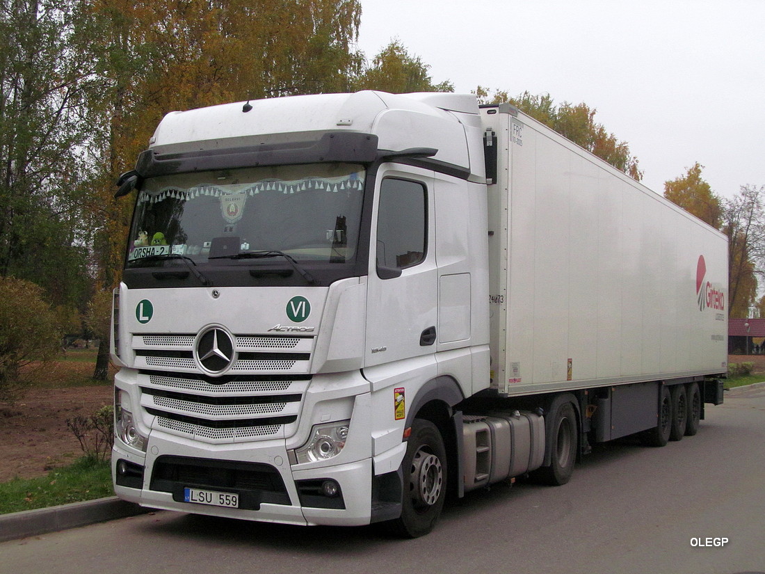 Литва, № LSU 559 — Mercedes-Benz Actros ('2018) 1845