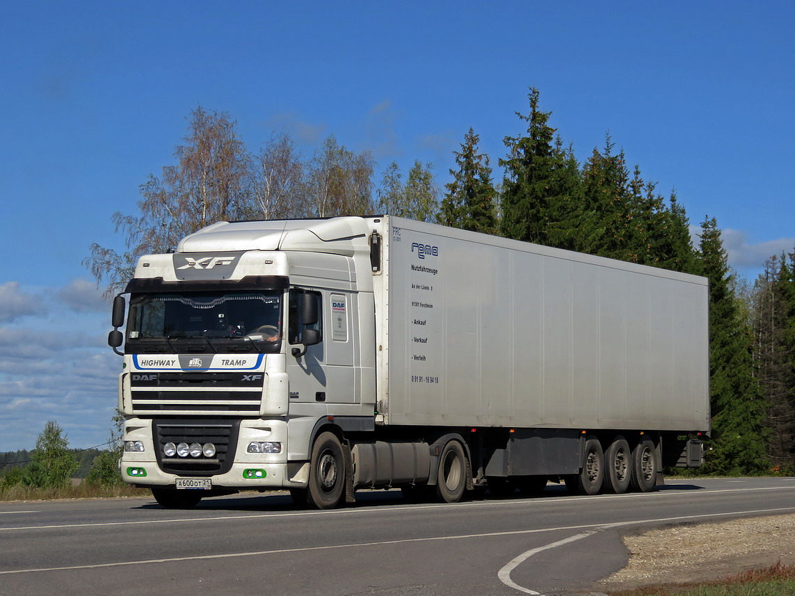 Чувашия, № А 600 ОТ 21 — DAF XF105 FT