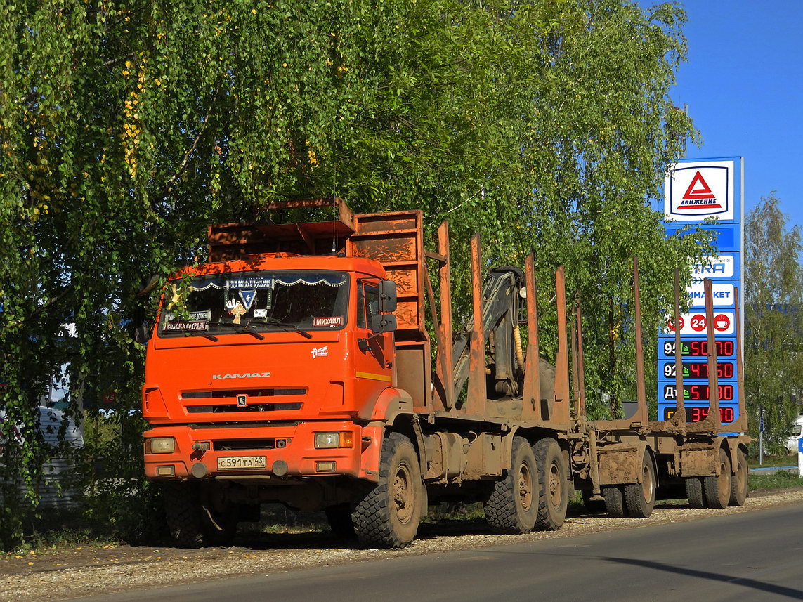 Кировская область, № С 591 ТА 43 — КамАЗ-43118 (общая модель)