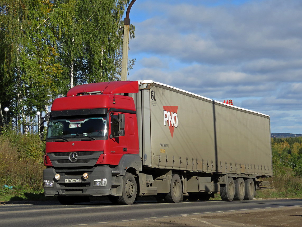 Ульяновская область, № В 580 РМ 178 — Mercedes-Benz Axor 1840 [Z9M]