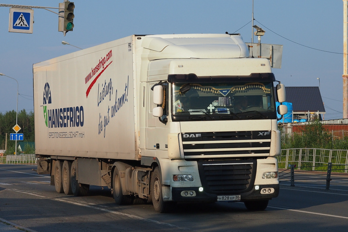 Ханты-Мансийский автоном.округ, № Н 828 ХР 86 — DAF XF105 FT