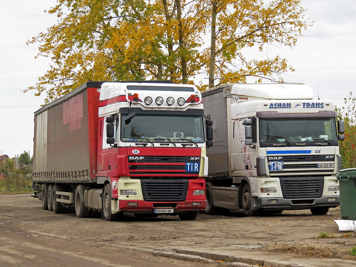 Грузия, № KG-683-GK — DAF XF95 FT; Грузия, № GG-355-МG — DAF XF95 FT